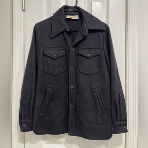 Vintage RPM Wool Linen Blend Chore Coat Field Jacket Size Small